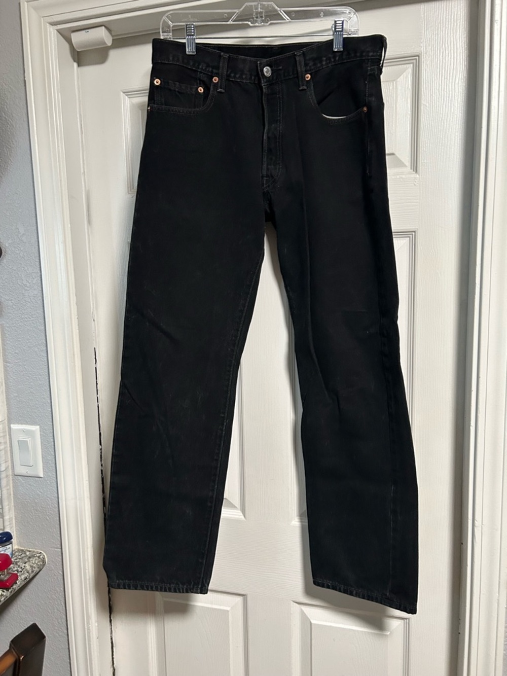 Levi's Men's Black Straight-Leg Jeans